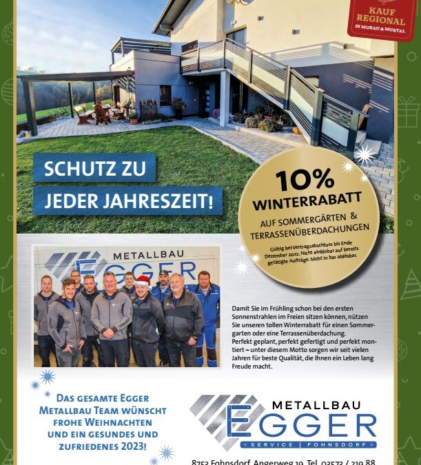 Jetzt -10% Winterrabatt sichern