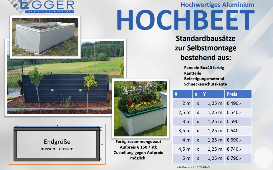 Hochbeet – Aluminium